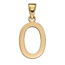 Gold Letter 'O' Pendant 